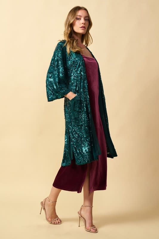 Orders maxi sequin kimono