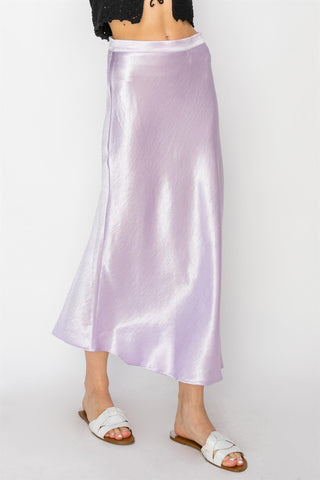 Satin Midi Skirt