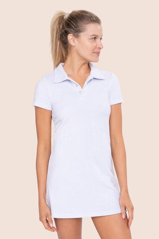 Terry Collared Mini Dress