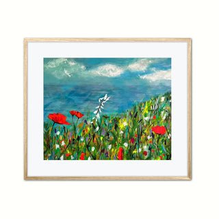 Poppies in Paradise Print by Casey Reed Art