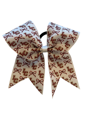 School Patterned Bow