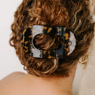 Large Round Flat Hair Clip