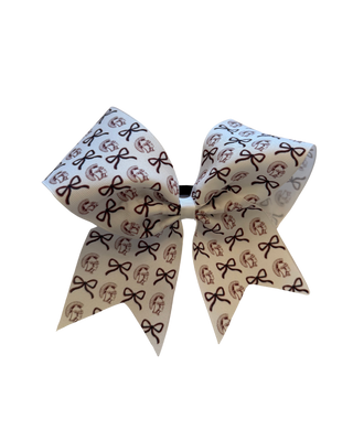 School Patterned Bow