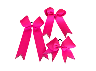 Collegiate Crystal Tail Bow