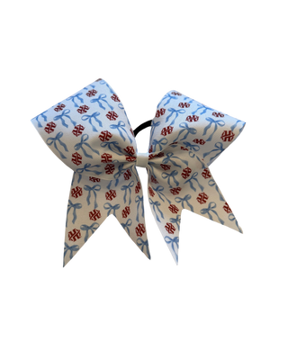 School Patterned Bow