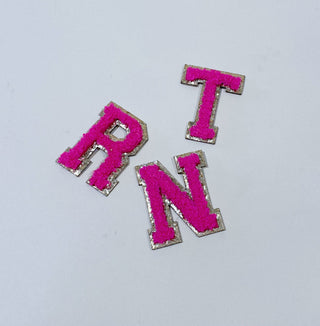 Neon Pink Letter Patch