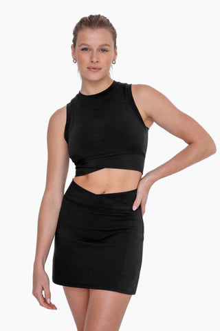 Venice Crossover Active Crop Tank Top