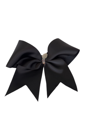 Classic Hair Bow with Crystal Center