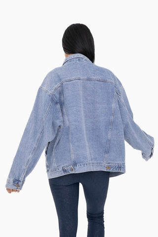 Boxy-Cut Denim Jacket
