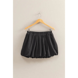 High Waist Woven Bubble Skirt