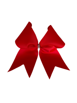 Classic Hair Bow with Crystal Center