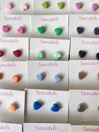 Heart Stud Earrings