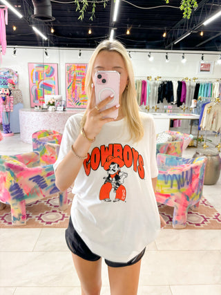 OSU Cowboys Tee White