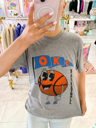 OKC Vintage basketball tee