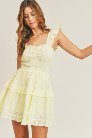 Swiss Dot Ruffle Dress