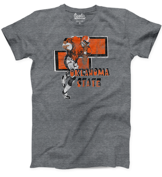 Oklahoma State Football Player Crewneck Tee