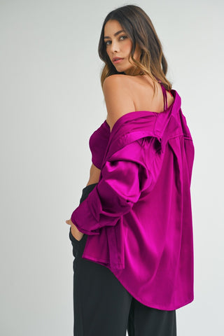 Satin 2 Piece Top Set
