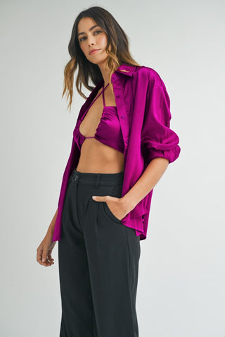 Satin 2 Piece Top Set