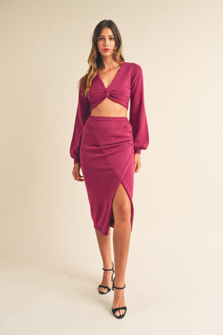 Sweater Midi Dress Set