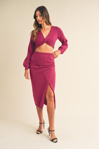 Sweater Midi Dress Set