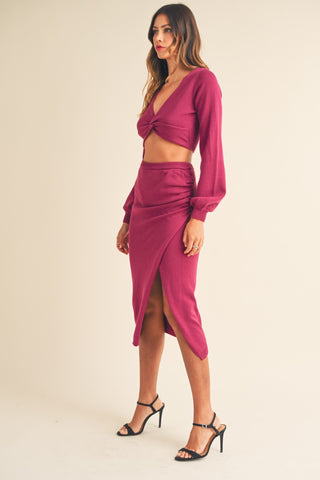 Sweater Midi Dress Set