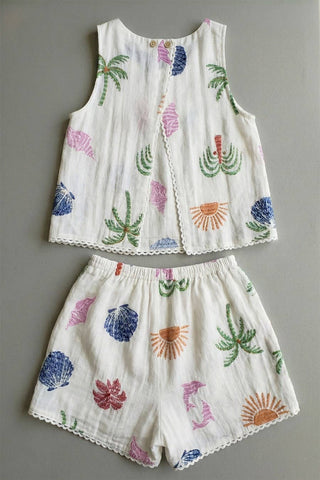 Printed 2 Piece Short Set