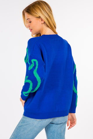 Dino Pattern Sweater