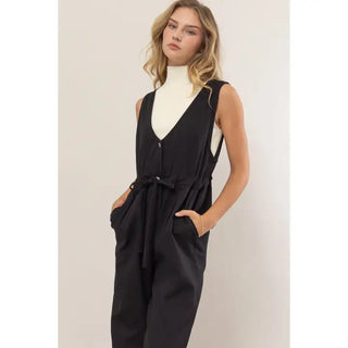 Woven Tied Jumpsuit