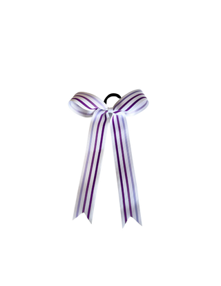 Striped Collegiate Style Bow