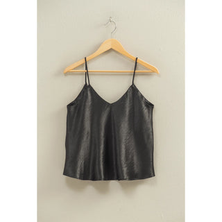 V Neck Satin Camisole Top