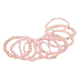 10PCS - Faceted Beaded Stretch Multi Layered Bracelets
