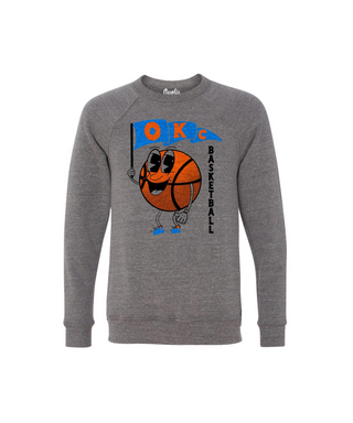 OKC Vintage Basketball Sweatshirt