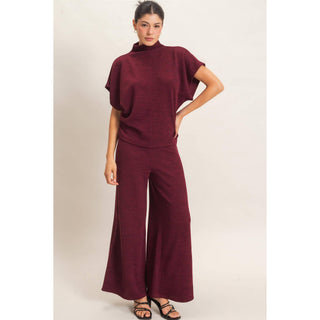 Dolman Sleeve Top And Pant Set