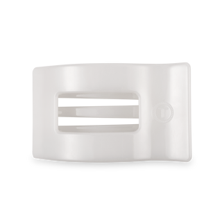 Coconut White | Medium | Flat Rectangle Hair Clip