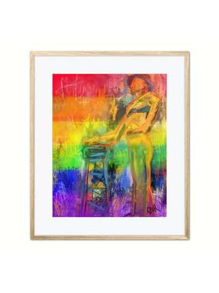 Vibrant Pride: The Rainbow Driller by Casey Reed Art