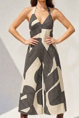 IM9263 -Halter Neck Jumpsuit