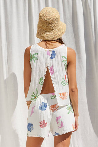 Printed 2 Piece Short Set