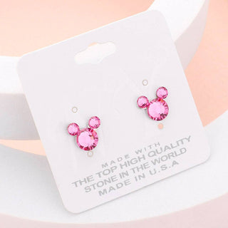 Mouse Character Stud Earrings
