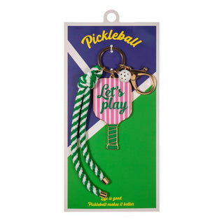 Sardine Pickleball Paddle Knot Strap Keychain Bag Charm