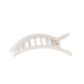 Coconut White | Medium | Flat Rectangle Hair Clip