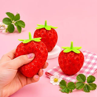 Strawberry Squeeze Squishy Stress Relief Toy