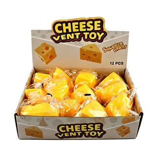 12PCS - Cheese Wedge Squeeze Squishy Stress Relief Toy