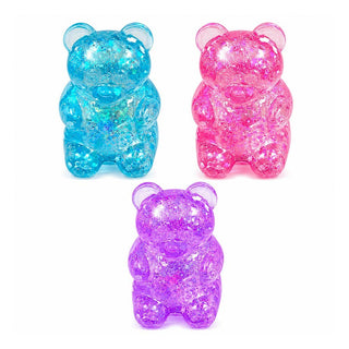 12PCS - Glittered Gummy Bear Squeeze Stress Relief Toy