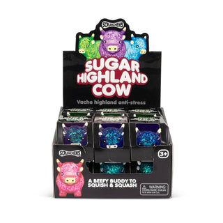 Scrunchems Sugar Highland Cow Squishy Fidget Toy