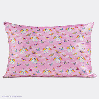 Lisa Frank X Kitsch Standard Satin Pillowcase - Angel Kitty
