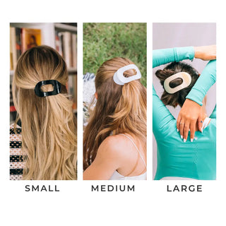 Small Round Flat Hair Clip