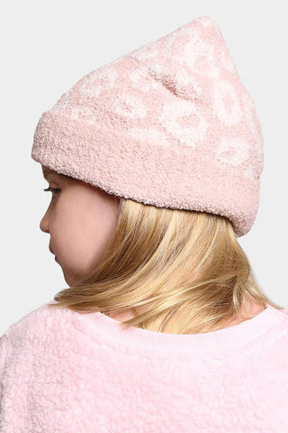 Comfy Luxe Kids Leopard Beanie