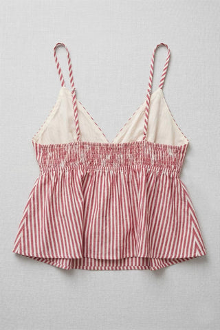 V Neck Babydoll Tank Top