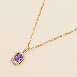 Birthstone Glass Charm Pendant Necklaces