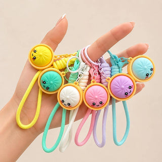 Cute Bao Bun Dumpling Bag Charm Keychains